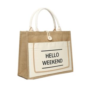 custom printed jute bags