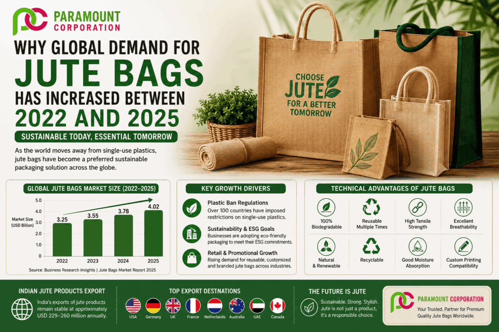 Why Global Demand for Jute Bags Has Increased Between 2022 and 2025