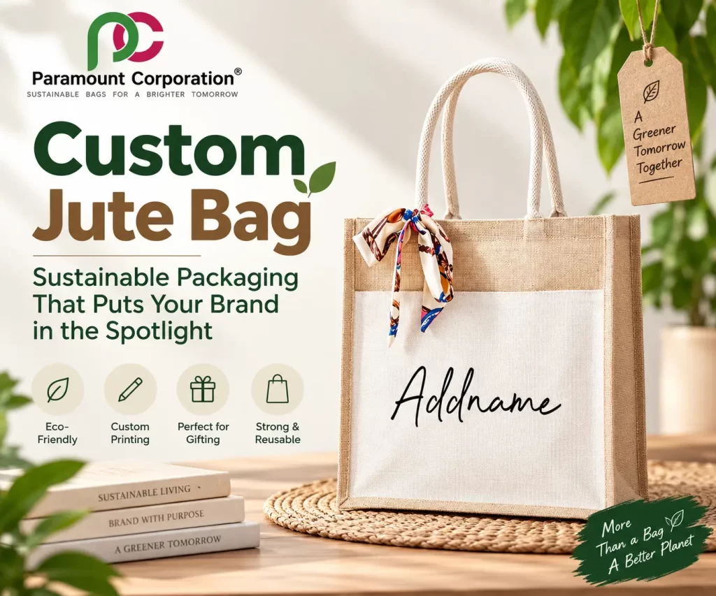 Custom printed Jute Bag